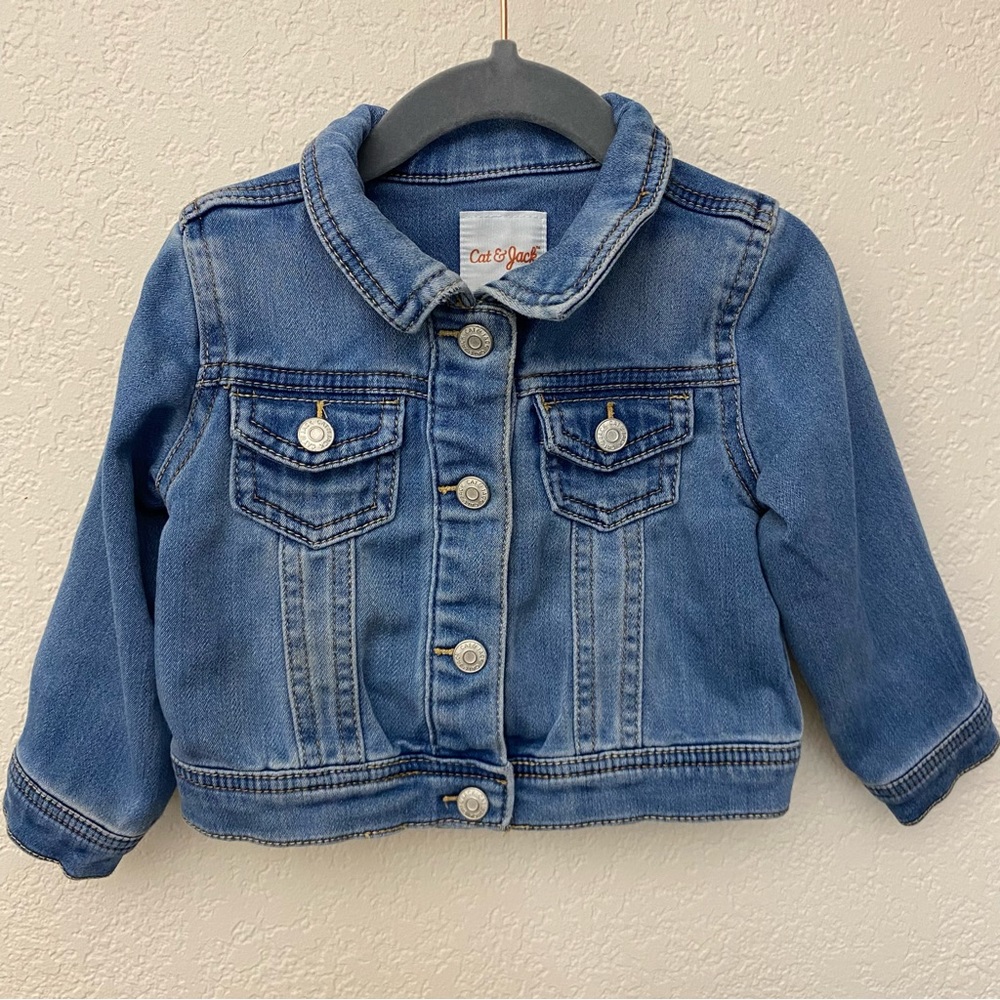 Cat & Jack Blue Jean Jacket Size 18M